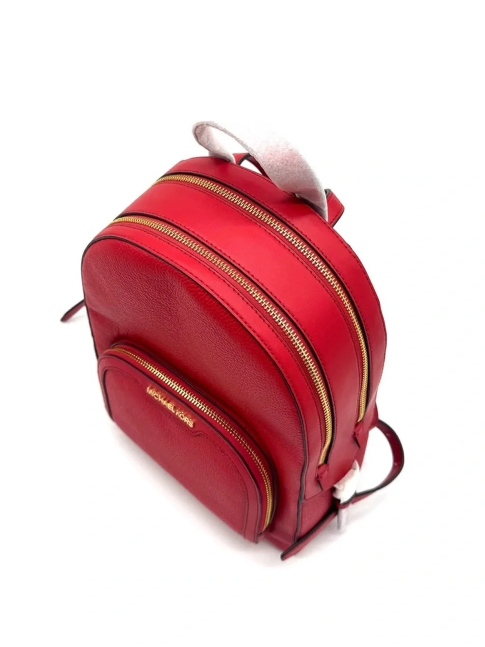 Michael Kors Jaycee Medium Signature Logo Backpack Bright Red